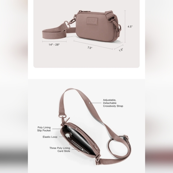 DAGNE DOVER Mara Neoprene Phone Sling X Sephora Limited Edition. Merlot. NWT - Picture 6 of 6